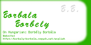 borbala borbely business card
